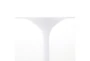 Tulip Side Table White Aluminum - Detail