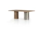 Solid Oak + Stainless Steel 84" Dining Table - Signature
