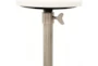 Round Metal + Marble Adjustable Accent Table - Detail