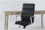 Allen Computer Desk + Moby Black High Back Office Chair - Detail