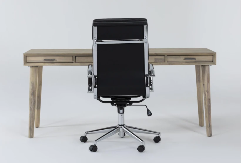 Allen Computer Desk + Moby Black High Back Office Chair - 360
