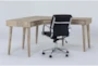 Allen Corner Desk + Moby Black Low Back Office Chair - Side