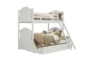 Destini White Twin Over Full Wood Bunk Bed With Trundle - Signature