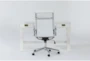 Adams White Desk + Moby White High Back Office Chair - Signature