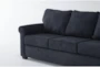 Athos Midnight Blue 3 Piece Queen Sleeper Sofa, Loveseat & Chair Set - Detail