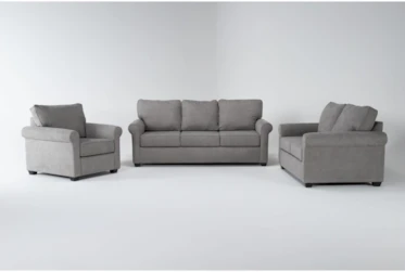 Athos Vintage 3 Piece Living Room Set Sofa + Loveseat + Chair