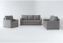 Aramis Vintage 3 Piece Sofa, Loveseat & Chair Set - Signature
