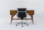 Alton Executive Desk + Moby Grey Low Back Rolling Office Chair - Signature