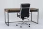 Whistler Desk+ Moby Grey High Back Rolling Office Chair - Side