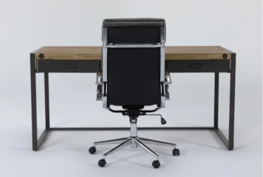 Whistler Desk+ Moby Grey High Back Rolling Office Chair