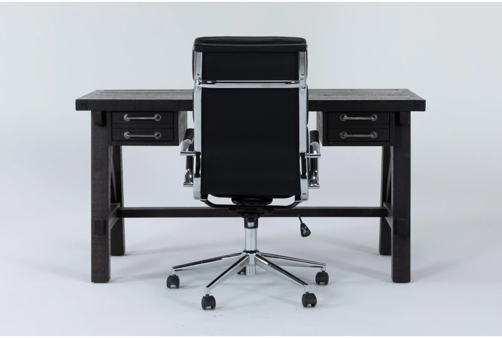 Jaxon Desk + Moby Black High Back Rolling Office Chair