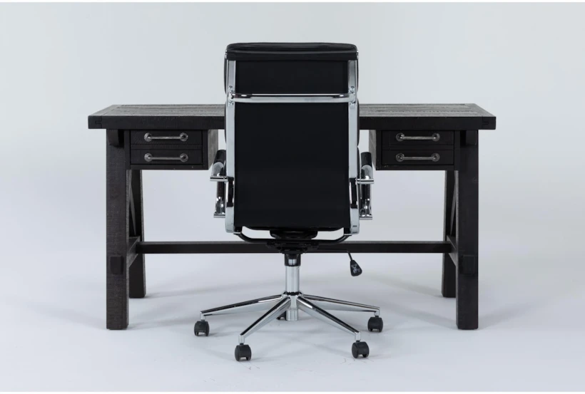 Jaxon Desk + Moby Black High Back Rolling Office Chair - 360