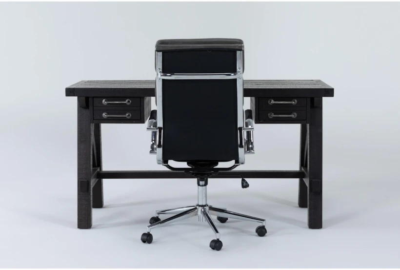 Jaxon Desk + Moby Grey High Back Rolling Office Chair - 360