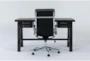 Jaxon Desk + Moby Grey High Back Rolling Office Chair - Signature