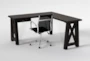 Jaxon Corner Desk + Wendell Office Chair - Side