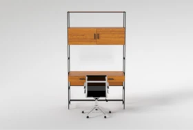 Hollis 49" Wall Desk + Wendell Office Chair