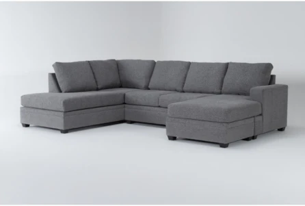 Montella 127" 2 Piece Sectional With Right Arm Facing Sofa Chaise & Left Arm Facing Corner Chaise