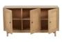 Cane + Mango Wood 3 Door Cabinet - Detail