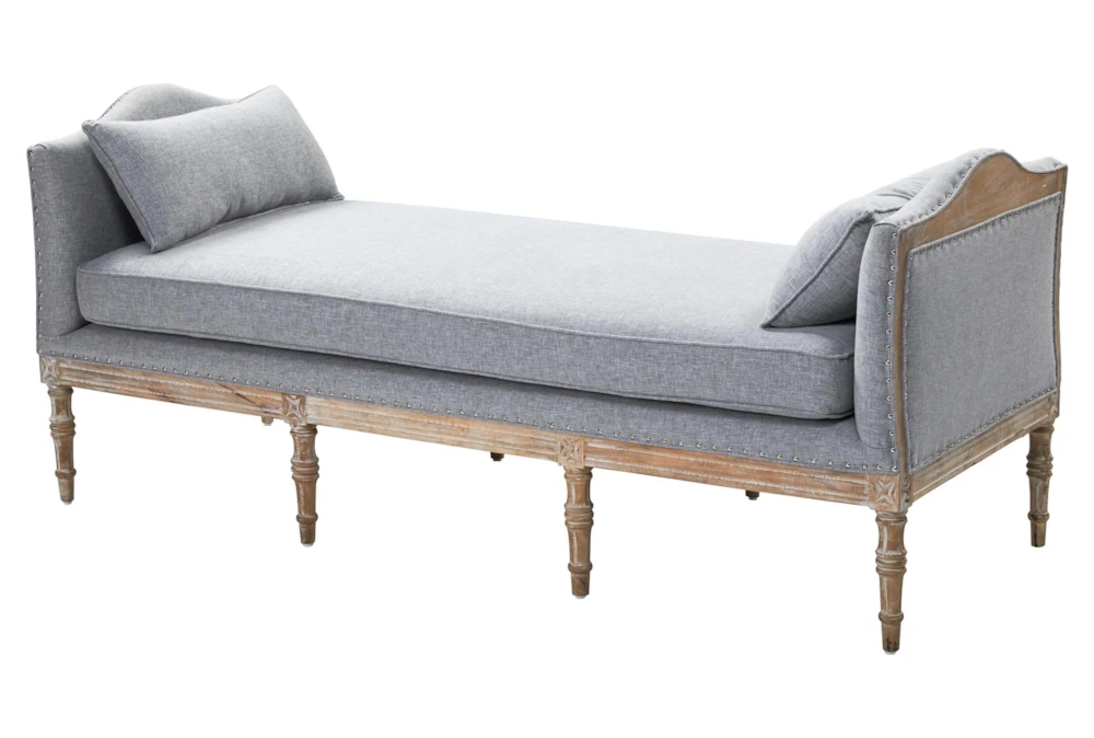 Mango Wood + Solid Fabric Daybed 
