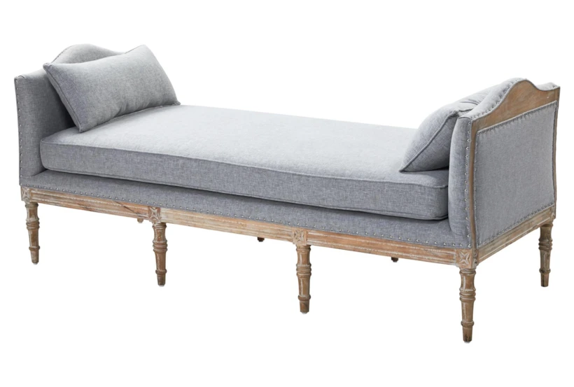 Mango Wood + Solid Fabric Daybed  - 360