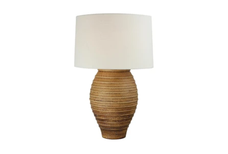 28 Inch Sun Washed Terra Cotta Table Lamp W/ 3 Way Switch By Nate Berkus And Jeremiah Brent - Main