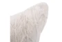 20X20 White Natural Angora Throw Pillow - Material
