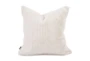 20X20 White Natural Angora Throw Pillow - Signature