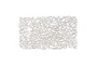 20 Inch Silver Aluminum Perforated Branch Tray - Detail
