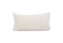 11X22 White Natural Angora Lumbar Throw Pillow - Signature