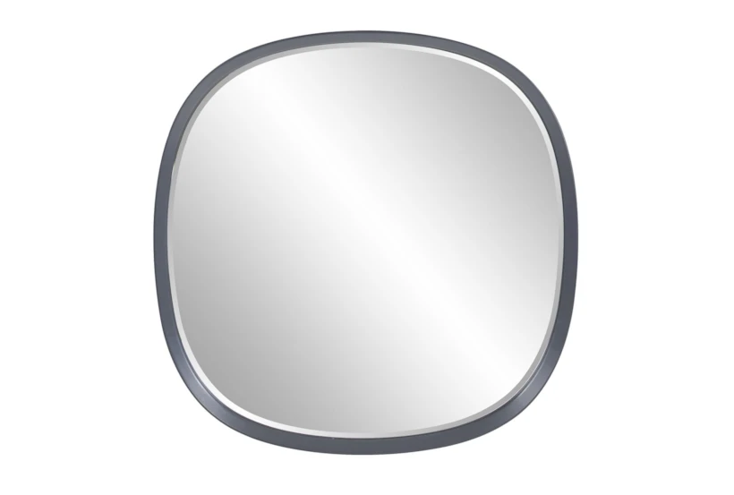 35X35 Charcoal Grey Shadowbox Round Wall Mirror - 360