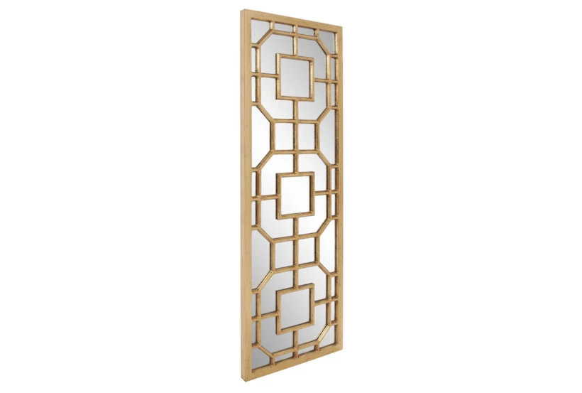16X46 Gold Chinoiserie Aldrich Wall Mirror - 360