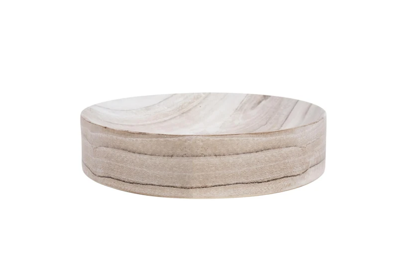 12 Inch Desert Sand Concave Ceramic Bowl - 360