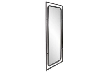 30X72 Black Nickel Industrial Rectangle Leaner Mirror