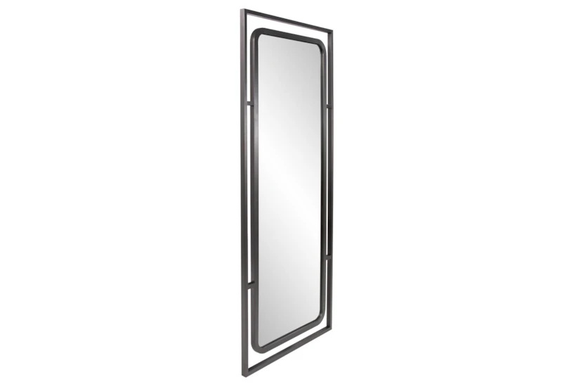 30X72 Black Nickel Industrial Rectangle Leaner Mirror - 360