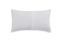 King Sham-White Cotton Linen Blend Quilted Oval Design  - Back