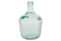 12 Inch Clear Glass Textured Jug - Back
