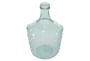 12 Inch Clear Glass Textured Jug - Front