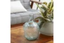 12 Inch Clear Glass Textured Jug - Room
