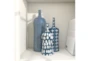 19", 15", 12" Blue White Modern Pattern Vases Set Of 3 - Room