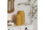 16", 12" Yellow Stacked Circle Vases Set Of 2 - Room