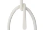 70 Inch White Gesso Knot Floor Lamp - Detail