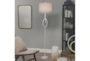 70 Inch White Gesso Knot Floor Lamp - Room