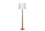 50 Inch Natural Bleached Wood Floor Lamp - Signature