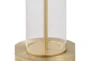 63.5 Inch Gold + Glass Metal Brass Floor Lamp - Detail