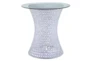 Round Crystal End Table W/Led Lights - Signature