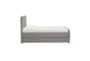 Anaya Grey Twin Upholstered Panel Bed With Twin Trundle - Side
