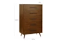 Evan Pecan Chest Of Drawers - Front