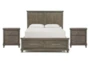 Jaxon Grey Full Wood Storage 3 Piece Bedroom Set With 2 Nightstands - Signature