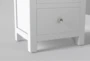 Larkin White Twin Wood Panel 3 Piece Bedroom Set With 2 Nightstands - Detail