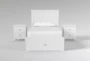Larkin White Twin Wood Storage 3 Piece Bedroom Set With 2 Nightstands - Signature